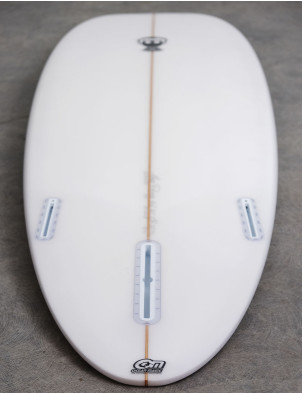 Mark Phipps One Bad Egg surfboard 7ft 10 Futures - White