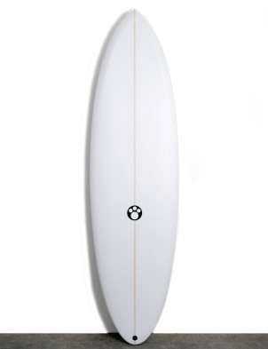 Maurice Cole RV Hybrid Round Tail Surfboard 6ft 8 Futures - White