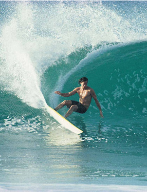Maurice Cole RV Hybrid Surfboard 7ft 2 Futures - White 