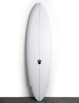Maurice Cole RV Twin Pin Surfboard 7ft 1 Futures - White 