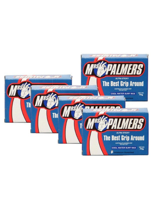 Mrs Palmers Cool Water Pack 5 Bars of surf wax