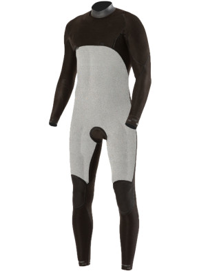 Vissla 7 Seas Comp Chest Zip 3/2mm Wetsuit - Grey