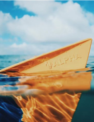 NMD Alpha Bodyboard Fins - Blue/Yellow - Lge UK 10-11 