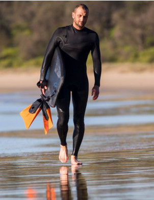 NMD Alpha Bodyboard Fins - Black/Yellow - Lge UK 10-11 