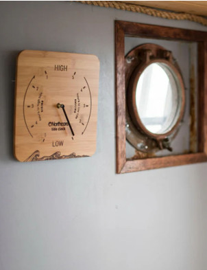 Northcore Wall Mounted Bamboo Tide Clock - Bamboo