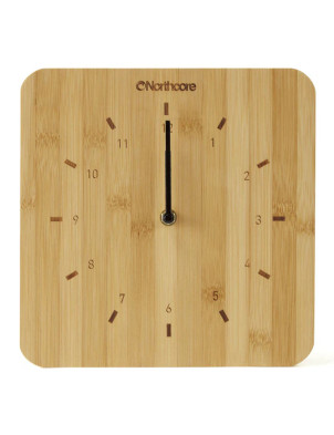 Northcore Wall Mounted Bamboo Time Clock - Bamboo