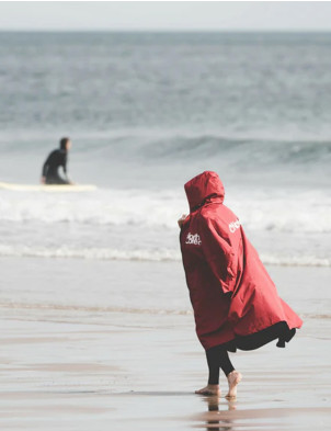 Northcore Beach Basha Pro 4 Chaging Robe - Red