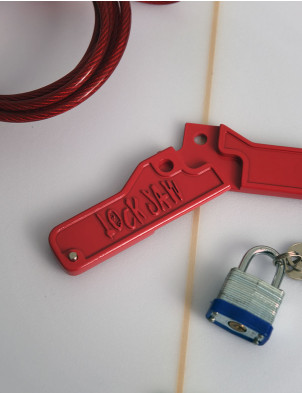 Northcore Lockjaw Longboard Fin Box Lock - Red