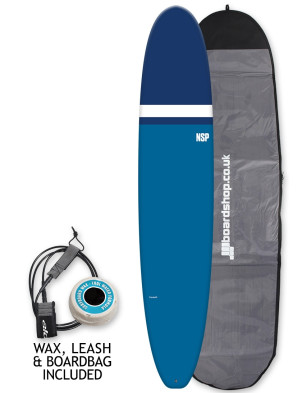 NSP Elements Longboard surfboard 8ft 0 Package - Navy