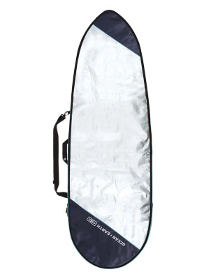 Ocean & Earth Barry Basic Fish Cover Surfboard bag 5mm 7ft 6 - Silver