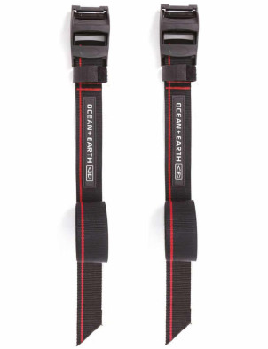 Ocean & Earth SUP/Longboard Tie Down 4.0 Metre roof rack straps - Black