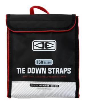 Ocean & Earth Tie Down 4.8 Metre roof rack straps - Black