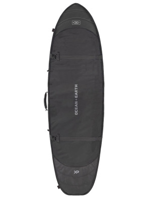 Ocean & Earth Hypa Double Fish Travel Surfboard Bag 10mm 6ft 0 - Black
