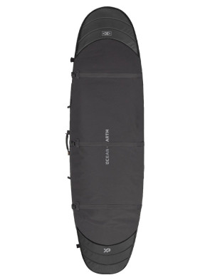 Ocean & Earth Hypa Double Longboard Travel Surfboard Bag 10mm 9ft 6 - Black