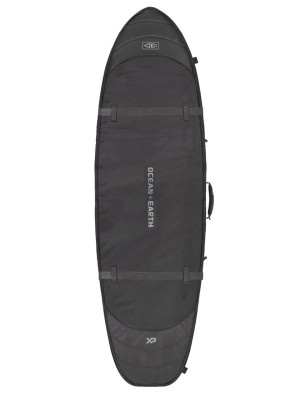 Ocean & Earth Hypa Quad Fish Travel Surfboard Bag 10mm 6ft 8 - Black