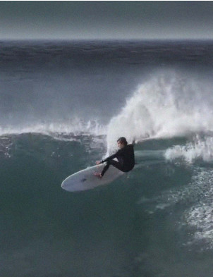 Mark Phipps One Bad Egg surfboard 6ft 8 Futures - Blue Rail