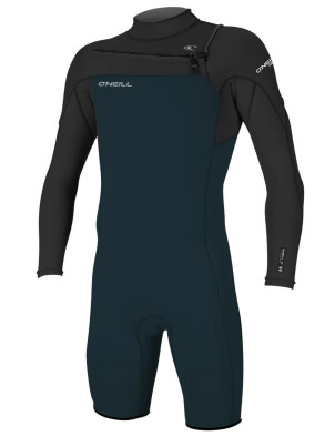 O'Neill Hammer Chest Zip LS Shorty 2/2mm wetsuit - Slate/Black