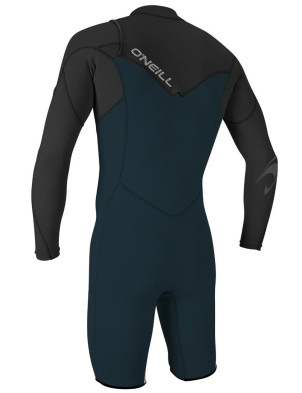 O'Neill Hammer Chest Zip LS Shorty 2/2mm wetsuit - Slate/Black