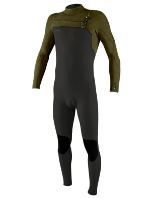 O'Neill Hyperfreak Chest Zip 3/2+mm wetsuit - Raven/Army