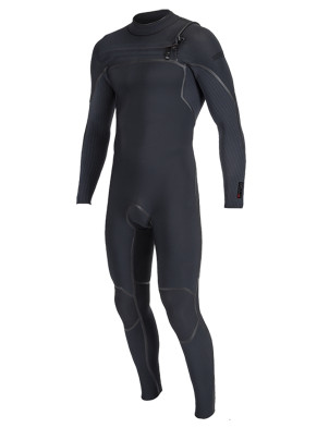 O'Neill HyperFreak Fire Chest Zip 5/4+mm wetsuit - Black/Black