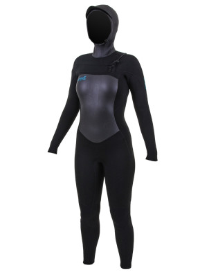 O'Neill Ladies Epic 6/5/4mm Hooded wetsuit - Black/Black