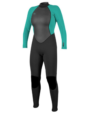 O'Neill Ladies Reactor II 3/2mm wetsuit - Black/Light Aqua