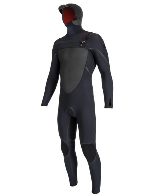 O'Neill Psycho Tech 6/4+mm Hooded wetsuit - Black/Black