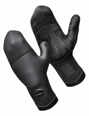 O'Neill Psycho Tech Mitten 7mm Wetsuit Gloves - Black
