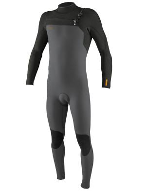 O'Neill Hyperfreak Chest Zip 4/3+mm wetsuit - Smoke/Raven