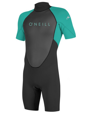 O'Neill Kids Reactor II Shorty 2mm wetsuit - Black/Light Aqua