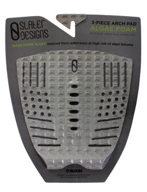 Slater Designs 3-Piece Arch Surfboard Tail Pad - Grey/Black