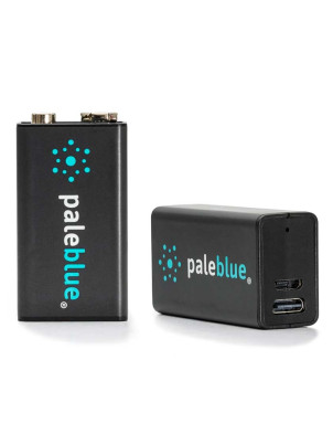 Paleblue Rechargeable 9V Battery 2 pack 