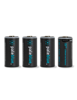 Paleblue Rechargeable CR123 Battery 4 pack 