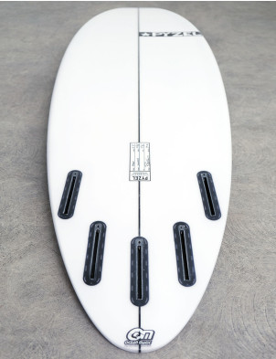 Pyzel Ghost surfboard 6ft 5 Futures - White