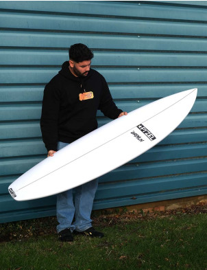 Pyzel Gremlin surfboard 5ft 11 Futures - White