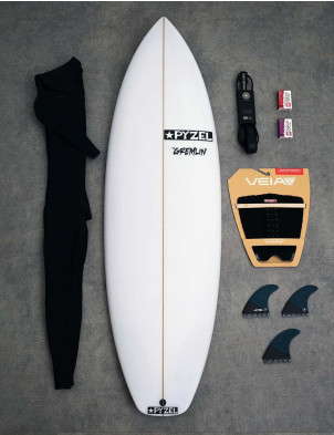 Pyzel Gremlin surfboard 5ft 11 FCS II - White