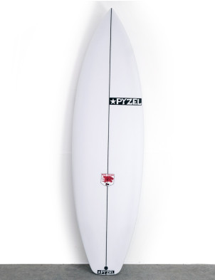 Pyzel Red Tiger Surfboard 6ft 2 Futures - White