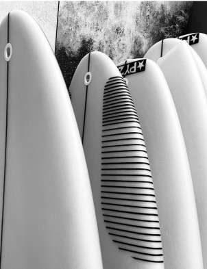 Pyzel Gremlin surfboard 5ft 8 Futures - White