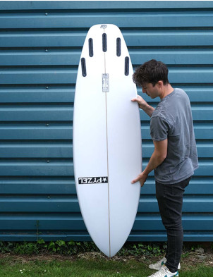 Pyzel White Tiger Surfboard 5ft 4 Futures - White