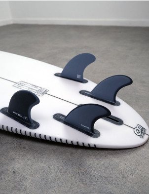 Futures Pyzel Padillac Fibreglass Quad Fins Medium - Blue/Grey