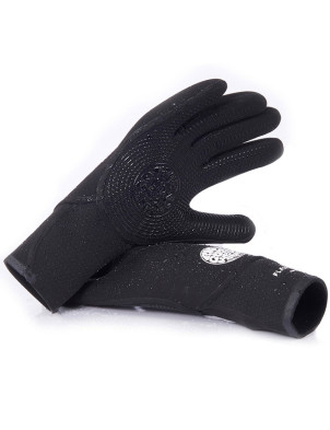 Rip Curl Flash Bomb 5 Finger 5/3mm Wetsuit Gloves - Black