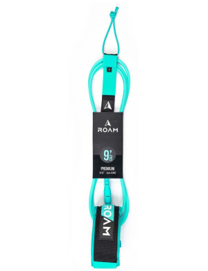 Roam Premium Calf surfboard leash 9ft - Seagreen