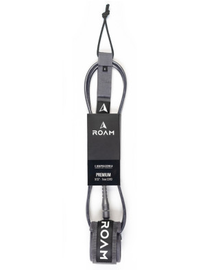 Roam Premium surfboard leash 6ft - Grey