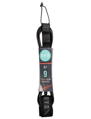 RYD Alt Ankle Surfboard Leash 9ft - Black/Grey