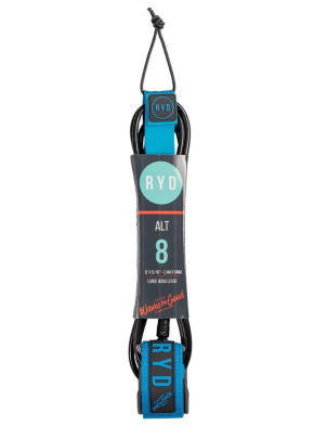 RYD Alt Ankle Surfboard Leash 8ft - Blue/Grey