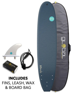 RYD Everyday Soft Surfboard 7ft 0 Package - Deep Blue