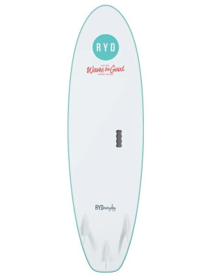 RYD Everyday Soft Surfboard 6ft 6 Package - Aqua