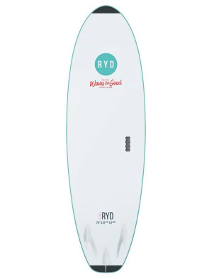 RYD Fresh Wide Soft Surfboard 7ft 0 - Aqua