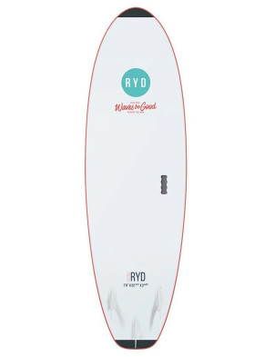 RYD Fresh Wide Soft Surfboard 7ft 0 - Coral