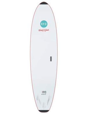 RYD Fresh Wide Soft Surfboard 9ft 0 - Coral